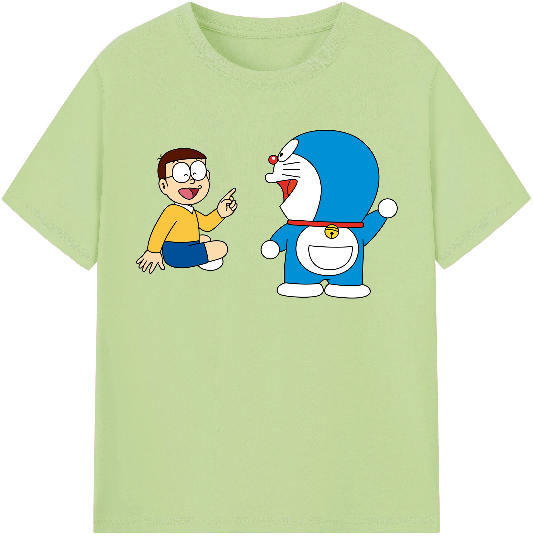 （画像用） ドラえもん Doraemon 綿100％半袖Tシャツ（フロントプリント）